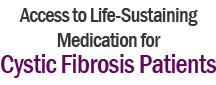 Access to life-sustaining medication for Systic Fibrosis Patients class action lawsuit logo